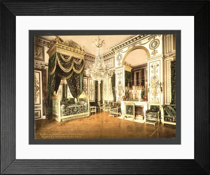 Framed Print : Bedroom of Napoleon I, Fontainebleau Palace, France Framed Print : Bedroom of Napoleon I, Fontainebleau Palace, France