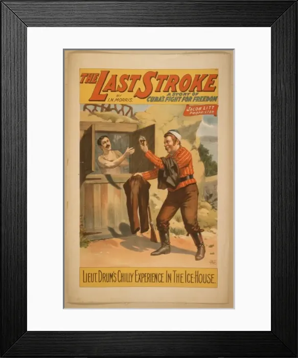 Framed Print : The last stroke a story of Cubas fight for freedom : by IN Framed Print : The last stroke a story of Cubas fight for freedom : by IN
