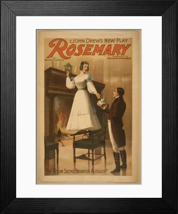 Framed Print : John Drews new play, Rosemary Framed Print : John Drews new play, Rosemary
