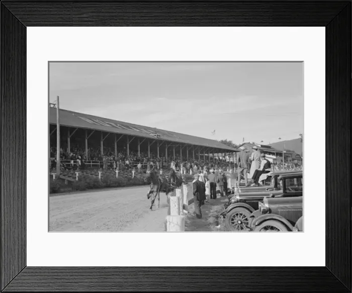 Framed Print : Trotting horse race, State Fair, Rutland, Vermont Framed Print : Trotting horse race, State Fair, Rutland, Vermont