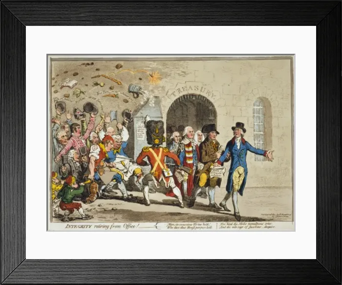 Framed Print : Integrity retiring from Office Framed Print : Integrity retiring from Office