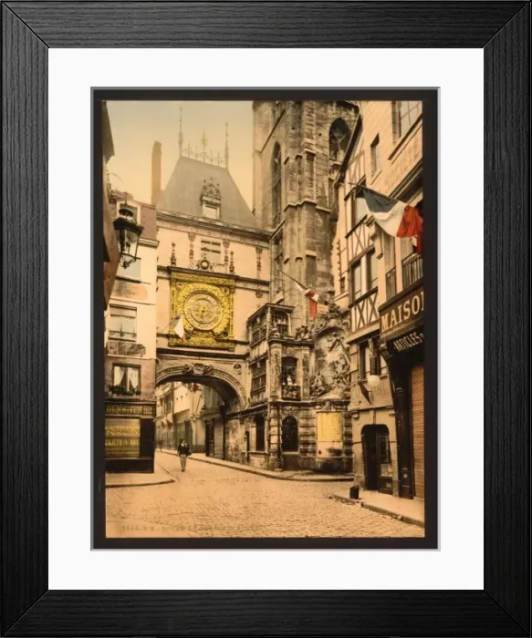 Framed Print : The great clock, Rouen, France Framed Print : The great clock, Rouen, France