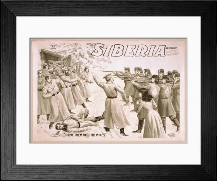 Framed Print : Siberia written by Bartley Campbell Framed Print : Siberia written by Bartley Campbell