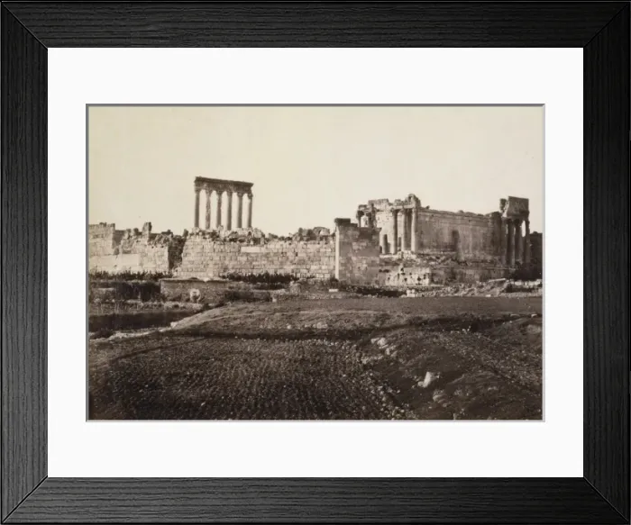 Framed Print : Baalbec, from the south Framed Print : Baalbec, from the south