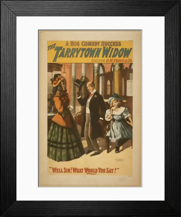 Framed Print : The Tarrytown widow a big comedy success Framed Print : The Tarrytown widow a big comedy success