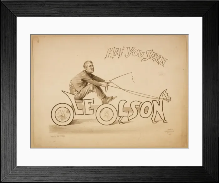 Framed Print : Have you seen Ole Olson Framed Print : Have you seen Ole Olson