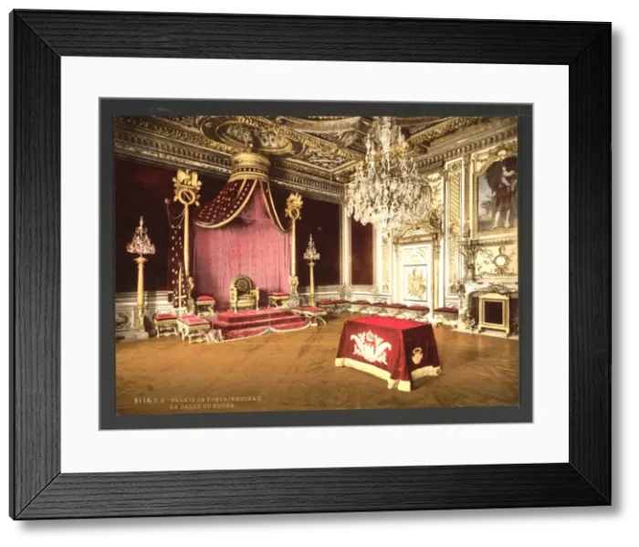 Framed Print : The throne room, Fontainebleau Palace, France Framed Print : The throne room, Fontainebleau Palace, France