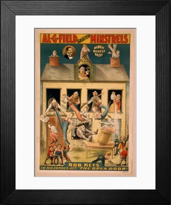 Framed Print : Al. G. Field Greater Minstrels oldest, biggest, best Framed Print : Al. G. Field Greater Minstrels oldest, biggest, best