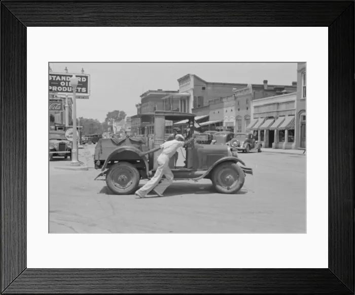 Framed Print : Street scene, Greensboro, Alabama Framed Print : Street scene, Greensboro, Alabama