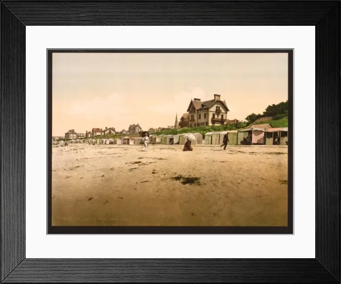 Framed Print : The beach, St. Pair, France Framed Print : The beach, St. Pair, France