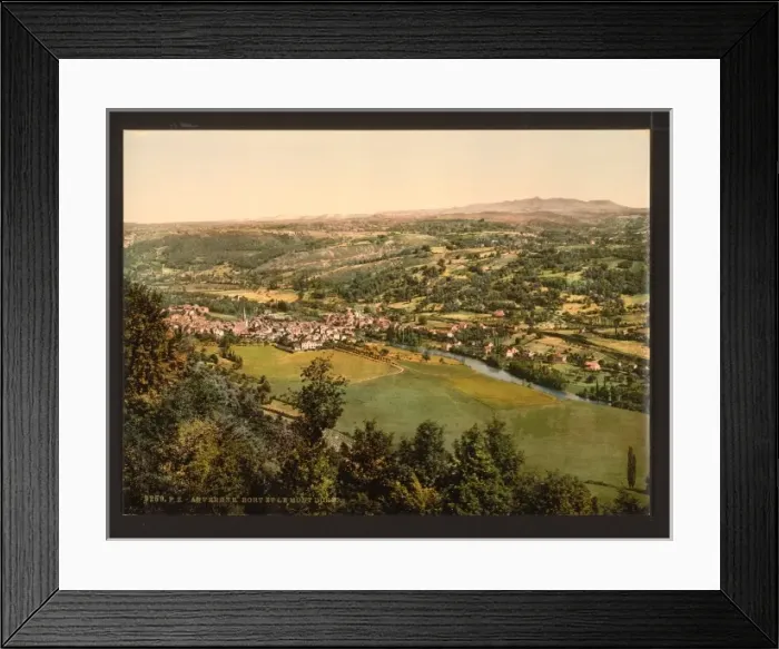 Framed Print : Bort and Mont Dore, Auvergne Mountains, France Framed Print : Bort and Mont Dore, Auvergne Mountains, France