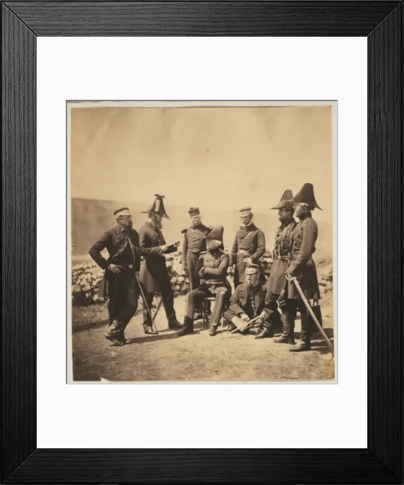 Framed Print : Lieutenant General Sir George Brown GCB. & officers of his s Framed Print : Lieutenant General Sir George Brown GCB. & officers of his s