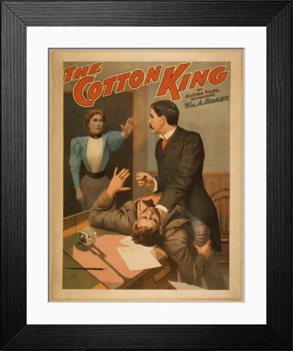 Framed Print : The cotton king by Sutton Vane Framed Print : The cotton king by Sutton Vane