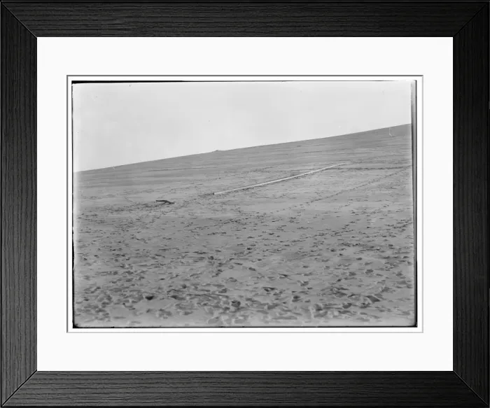 Framed Print : Launching track on Big Hill, and north slope of Kill Devil H Framed Print : Launching track on Big Hill, and north slope of Kill Devil H
