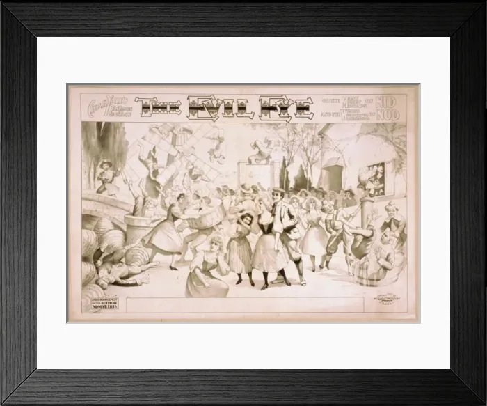 Framed Print : Chas. H. Yales fantastic spectacle, The evil eye, or The ma Framed Print : Chas. H. Yales fantastic spectacle, The evil eye, or The ma