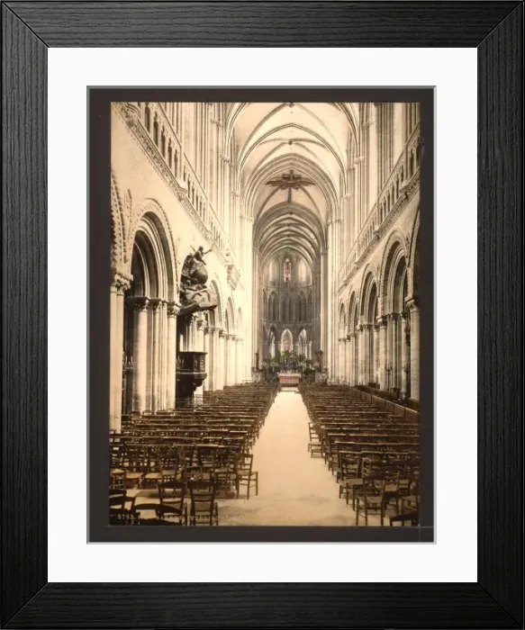 Framed Print : The cathedral, interior, Bayeux, France Framed Print : The cathedral, interior, Bayeux, France