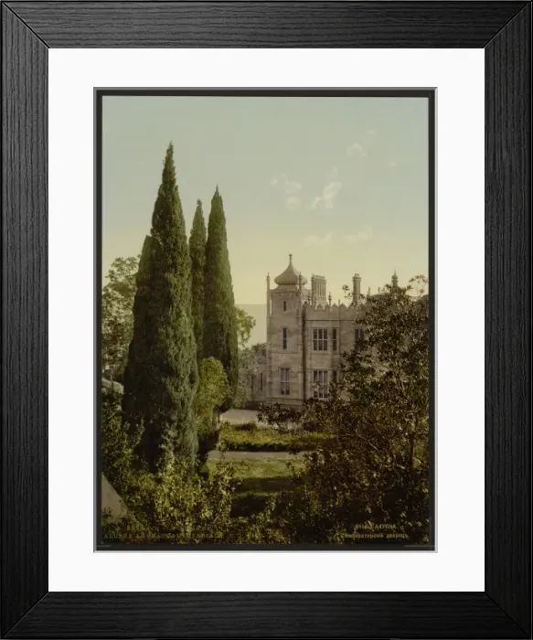 Framed Print : The Imperial Castle, Alupku, (i. e. Alupka) the Crimea, Russ Framed Print : The Imperial Castle, Alupku, (i. e. Alupka) the Crimea, Russ