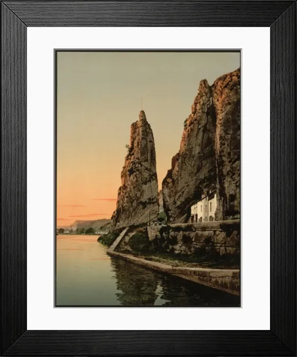 Framed Print : The Bayard Rock, Dinant, Belgium Framed Print : The Bayard Rock, Dinant, Belgium