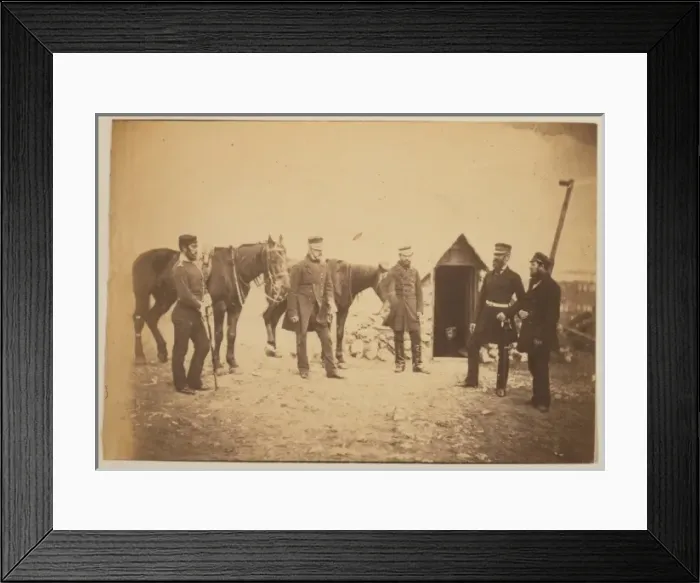 Framed Print : Brigadier-General Garrett & officers of his staff Framed Print : Brigadier-General Garrett & officers of his staff
