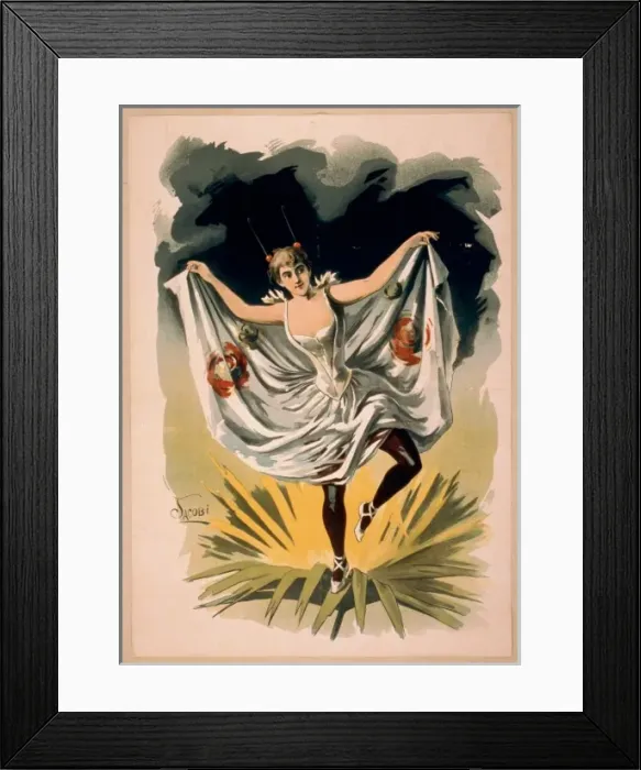 Framed Print : Woman in dance costume dancing on flower Framed Print : Woman in dance costume dancing on flower