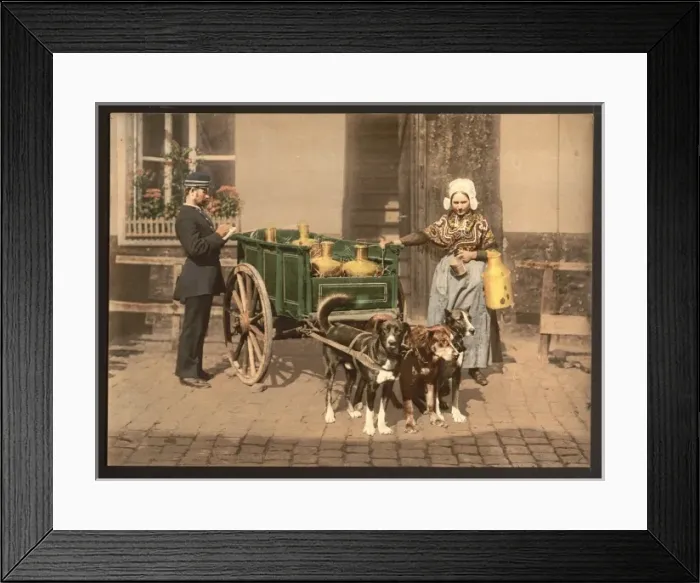 Framed Print : Flemish milk women, Antwerp, Belgium Framed Print : Flemish milk women, Antwerp, Belgium