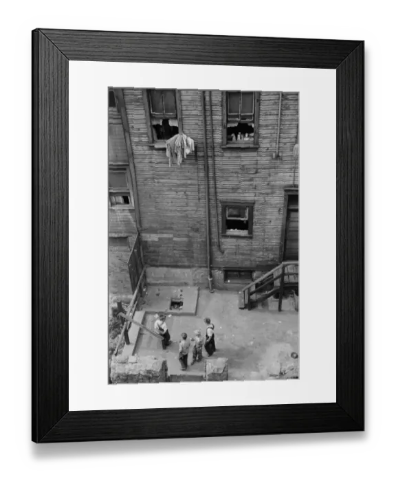 Framed Print : Slums, Pittsburgh, Pennsylvania Framed Print : Slums, Pittsburgh, Pennsylvania