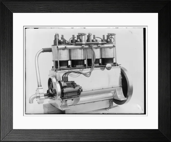 Framed Print : Magneto side of the Wright four-cylinder motor used in 1911 Framed Print : Magneto side of the Wright four-cylinder motor used in 1911