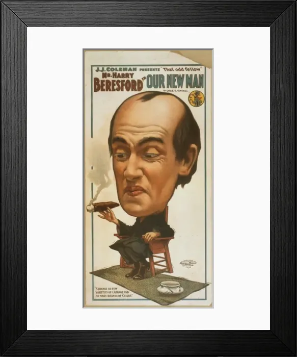 Framed Print : JJ Coleman presents that odd fellow Mr. Harry Beresford in O