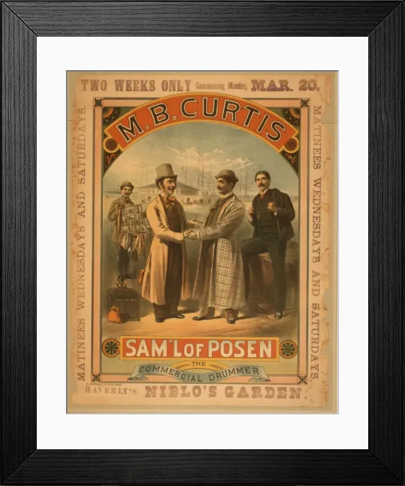 Framed Print : Sam l of Posen the commercial drummer Framed Print : Sam l of Posen the commercial drummer