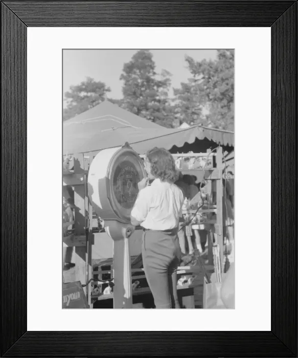 Framed Print : Midway and carnival at Shelby County Fair and Horse Show She Framed Print : Midway and carnival at Shelby County Fair and Horse Show She