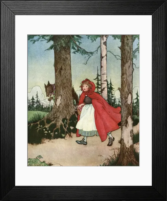 Framed Print : Little Red Riding Hood Framed Print : Little Red Riding Hood