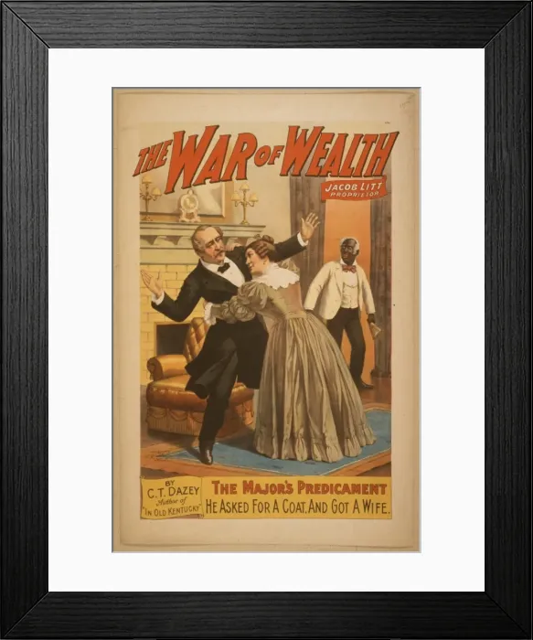 Framed Print : The war of wealth Framed Print : The war of wealth