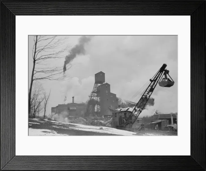 Framed Print : Orient No. 1, one of the largest coal mines in the world. Fr Framed Print : Orient No. 1, one of the largest coal mines in the world. Fr
