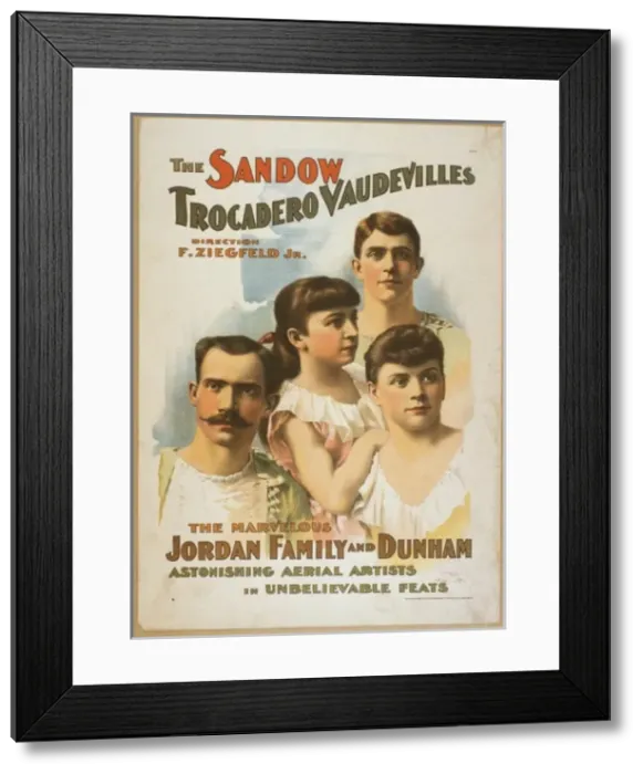 Framed Print : The Sandow Trocadero Vaudevilles Framed Print : The Sandow Trocadero Vaudevilles