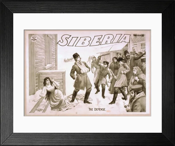 Framed Print : Siberia written by Bartley Campbell Framed Print : Siberia written by Bartley Campbell