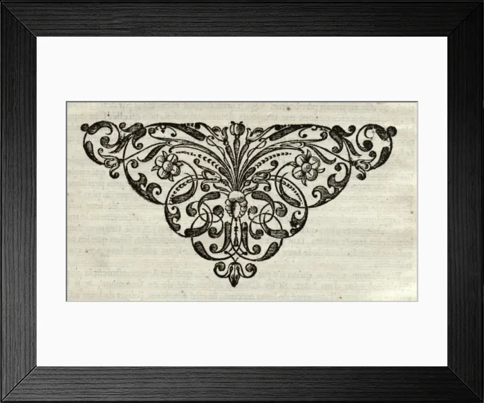 Framed Print : Tail-piece of the French edition Framed Print : Tail-piece of the French edition