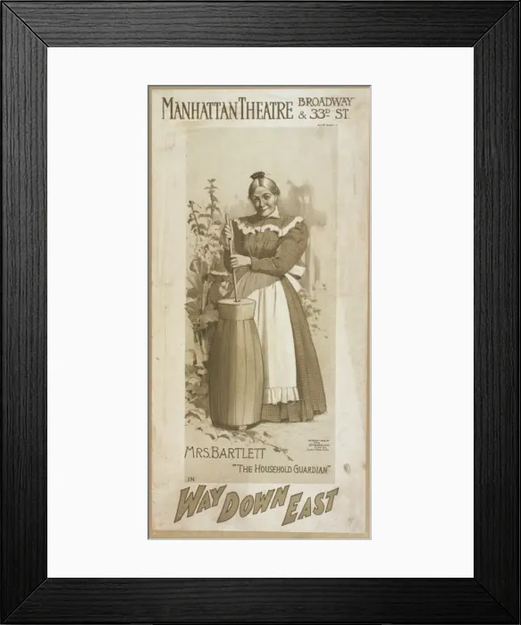 Framed Print : Mrs. Bartlett in Way down East Framed Print : Mrs. Bartlett in Way down East
