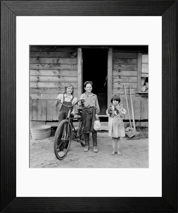 Framed Print : Three of the four Arnold children Framed Print : Three of the four Arnold children