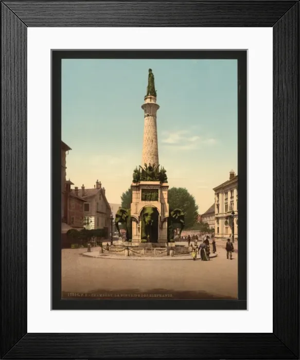Framed Print : The fountain of elephants, Chambery, France Framed Print : The fountain of elephants, Chambery, France