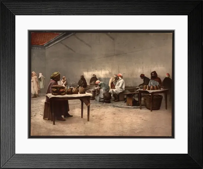 Framed Print : Merchants of eatables, Bona, Algeria Framed Print : Merchants of eatables, Bona, Algeria