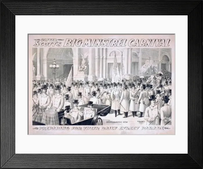 Framed Print : Oliver Scotts Big Minstrel Carnival Framed Print : Oliver Scotts Big Minstrel Carnival