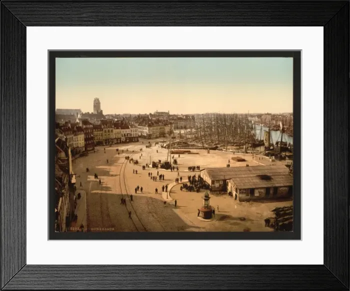 Framed Print : General view, Dunkirk, France Framed Print : General view, Dunkirk, France