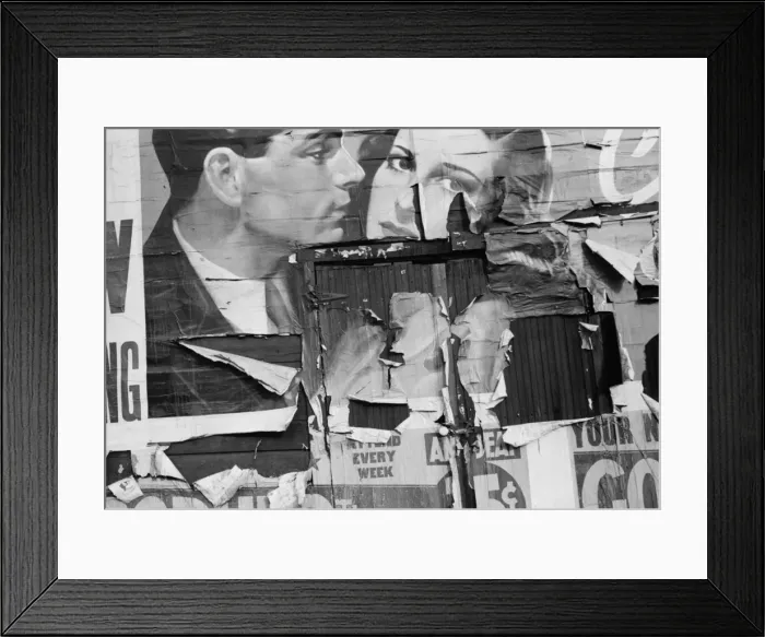 Framed Print : Tattered billboard, Minneapolis, Minnesota Framed Print : Tattered billboard, Minneapolis, Minnesota