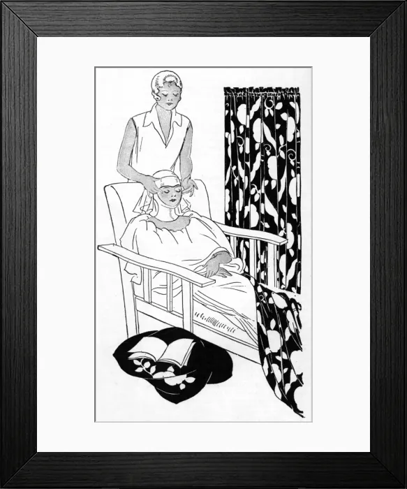 Framed Print : Facial at Helena Rubinstein in readiness of the Opera Framed Print : Facial at Helena Rubinstein in readiness of the Opera