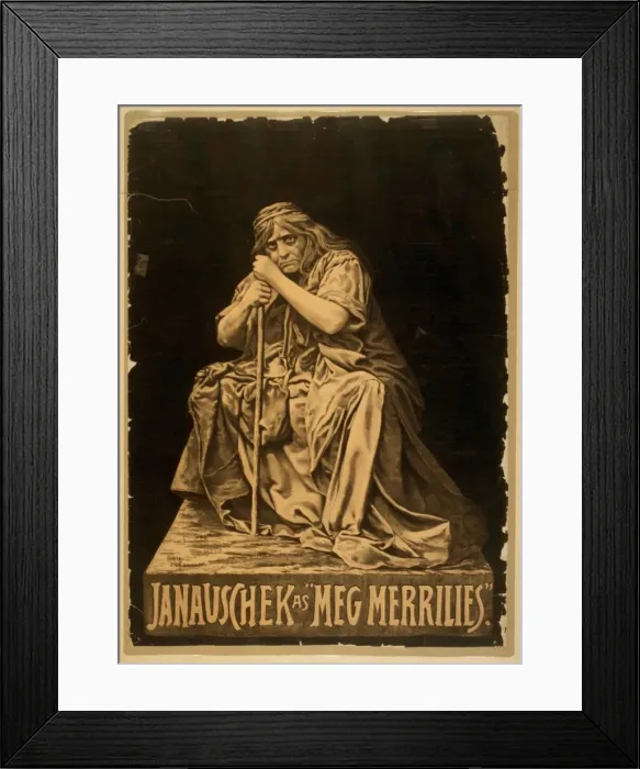 Framed Print : Janauschek as Meg Merrilies Janauschek as Meg Merrilies Framed Print : Janauschek as Meg Merrilies Janauschek as Meg Merrilies