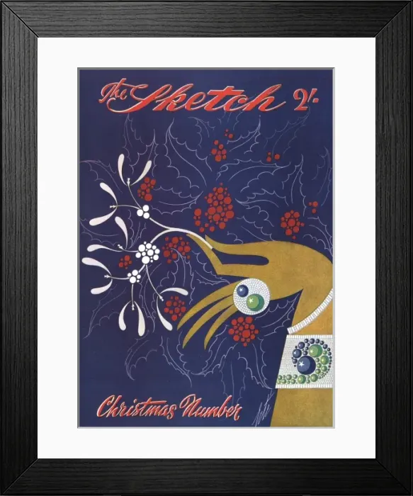 Framed Print : The Sketch Christmas Number front cover 1940 Framed Print : The Sketch Christmas Number front cover 1940