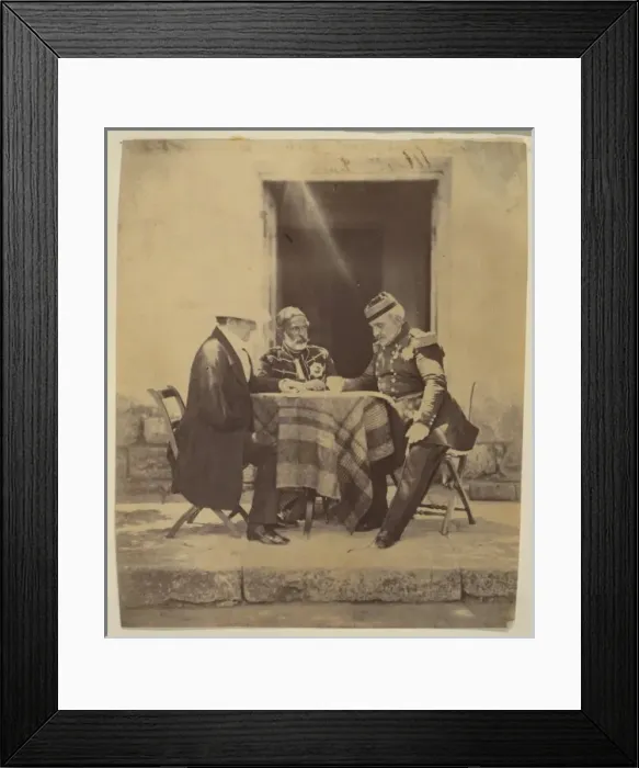 Framed Print : Council of War held at Lord Raglans Head Quarters, the morn Framed Print : Council of War held at Lord Raglans Head Quarters, the morn