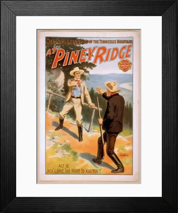 Framed Print : David Higgins idyl of the Tennessee mountains, At Piney Rid Framed Print : David Higgins idyl of the Tennessee mountains, At Piney Rid