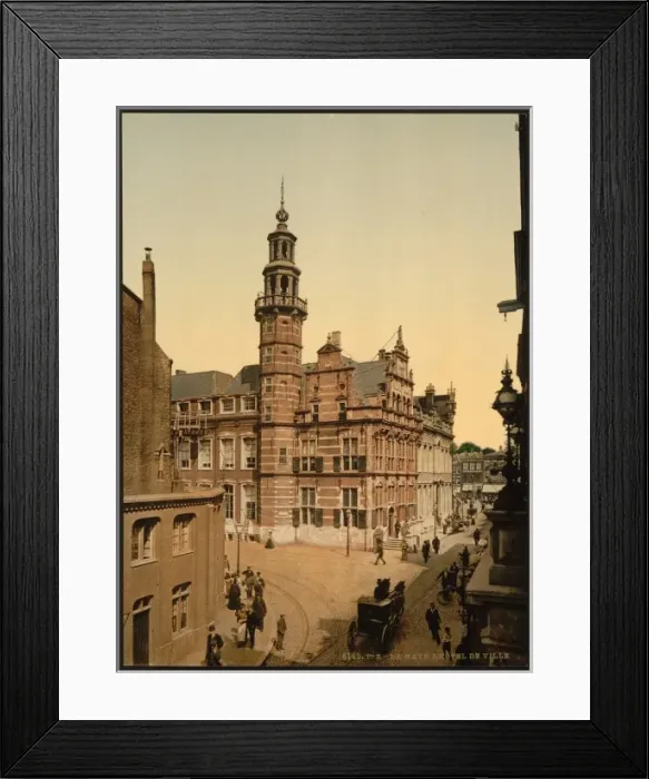 Framed Print : The town hall, Hague, Holland Framed Print : The town hall, Hague, Holland