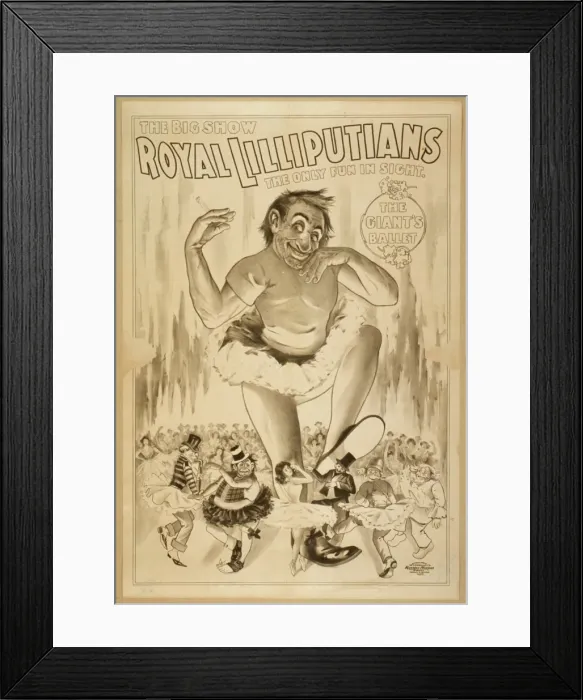 Framed Print : Royal Lilliputians the big show : the only fun in sight Framed Print : Royal Lilliputians the big show : the only fun in sight